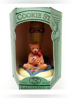 Hill Design Brown Bag Christmas Teddy Bear Cookie Stamp Press